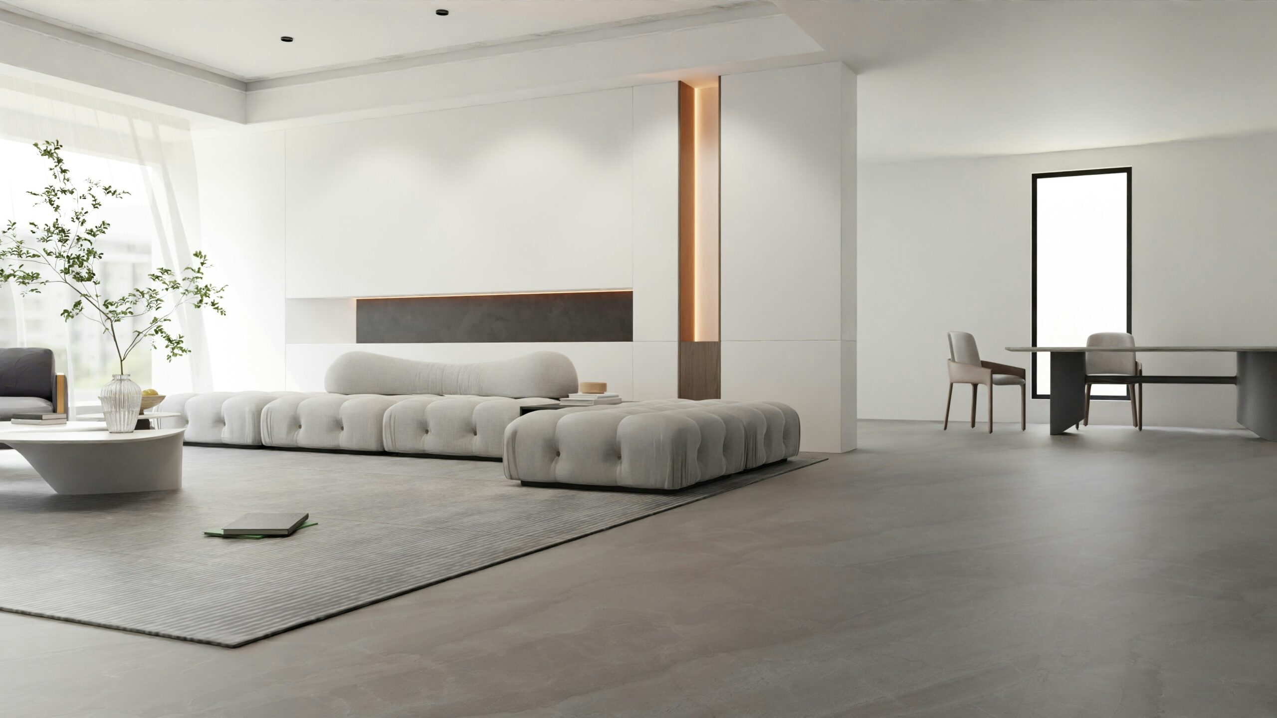 sala con madera decoracion